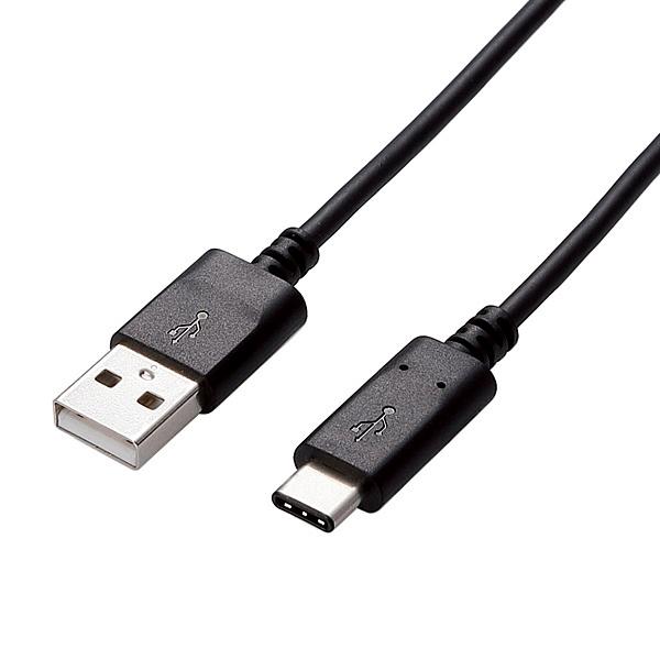 ELECOM U2C-AC15NBK USB2.0P[u/ A-C^Cv/ Fؕi/ 1.5m/ ubN