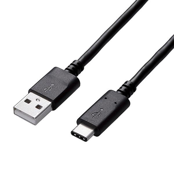 ELECOM U2C-AC40NBK USB2.0P[u/ A-C^Cv/ Fؕi/ 4.0m/ ubN