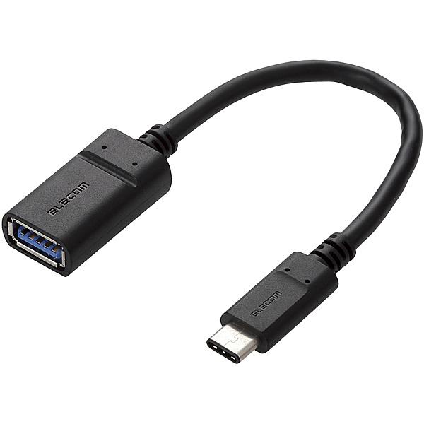 ELECOM USB3-AFCM01NBK USB3.1P[u/ Gen1/ C-AX/ Fؕi/ 0.15m/ ubN