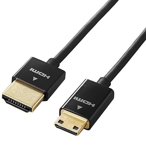 ELECOM DGW-HD14SSM15BK �f�W�J���pHDMI�P�[�u��/ �X�[�p�[�X����/ Ver.1.4/ mini/ 1.5m/ �u���b�N