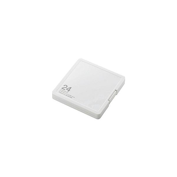 ELECOM CMC-SDCPP24WH J[hP[X/ CfbNX䎆t/ SD12+microSD12[/ zCg