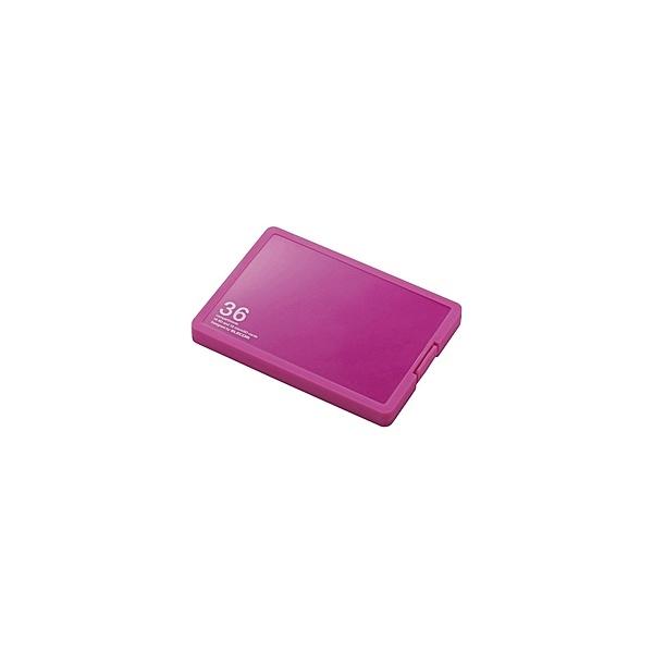 ELECOM CMC-SDCPP36PN J[hP[X/ CfbNX䎆t/ SD18+microSD18[/ sN