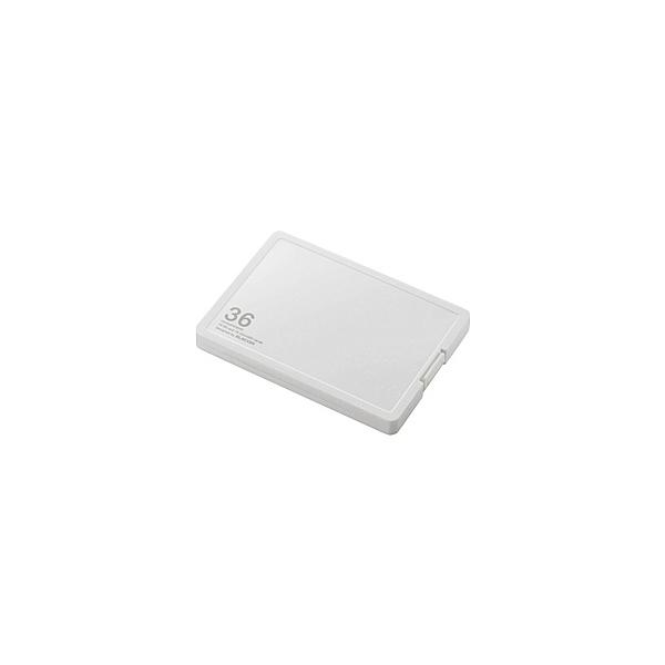 ELECOM CMC-SDCPP36WH J[hP[X/ CfbNX䎆t/ SD18+microSD18[/ zCg