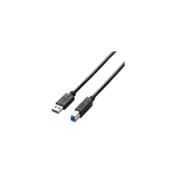 ELECOM USB3-AB20BK USB3.0P[u(A-B)/ 2.0m/ ubN