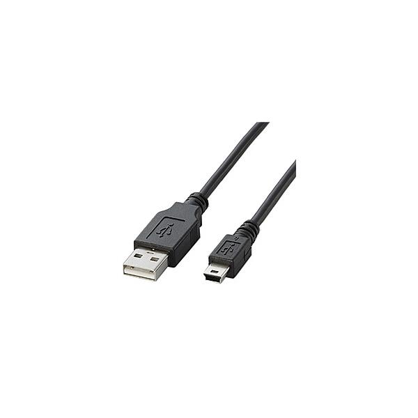 ELECOM TB-M10BK ^ubgPCpUSBP[u/ USB(A)IX-USB(mini-B)IX/ 1.0m/ ubN