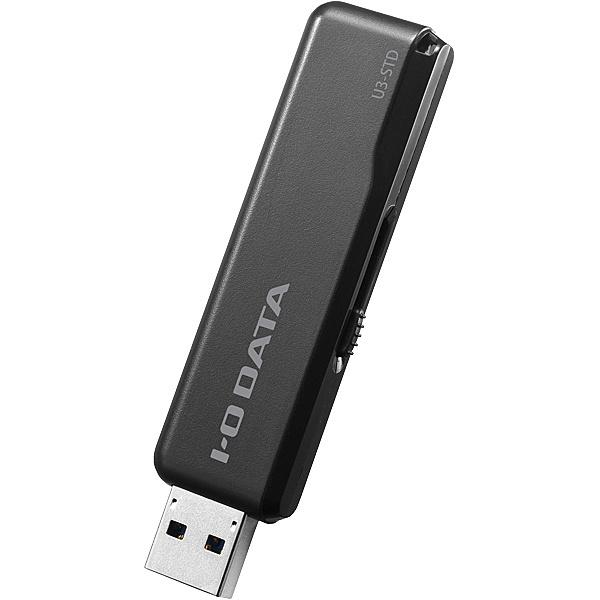 IODATA U3-STD32GR/K USB3.2 Gen 1�iUSB3.0�j/ USB2.0�Ή� �X�^���_�[�hUSB�������[ �u���b�N 32GB