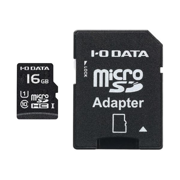 IODATA MSDU1-16GR UHS-I UHS Xs[hNX1ΉmicroSDHC[J[hiSDJ[hϊA_v^tj 16GB