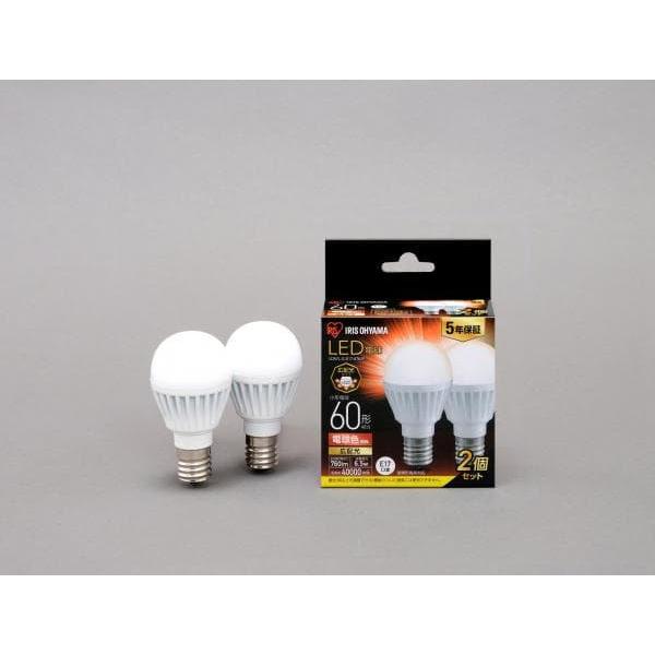 �A�C���X�I�[���} LDA7L-G-E17-6T62P LED�d�� E17 �L�z�� 60�`���� �d���F 2�Z�b�g