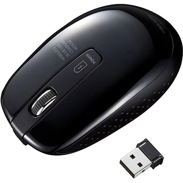 �T�����T�v���C MA-WBL118BK �[�d�����C�����X�u���[LED�}�E�X�i�u���b�N�j