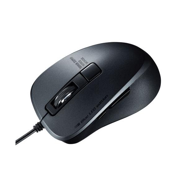 �T�����T�v���C MA-BLC156BK �L��Type-C�u���[LED�}�E�X�i5�{�^���E�É��^�C�v�j