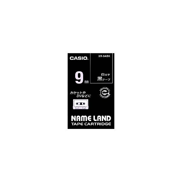 CASIO XR-9ABK �l�[�������h�p�������e�[�v 9mm ��/ ������
