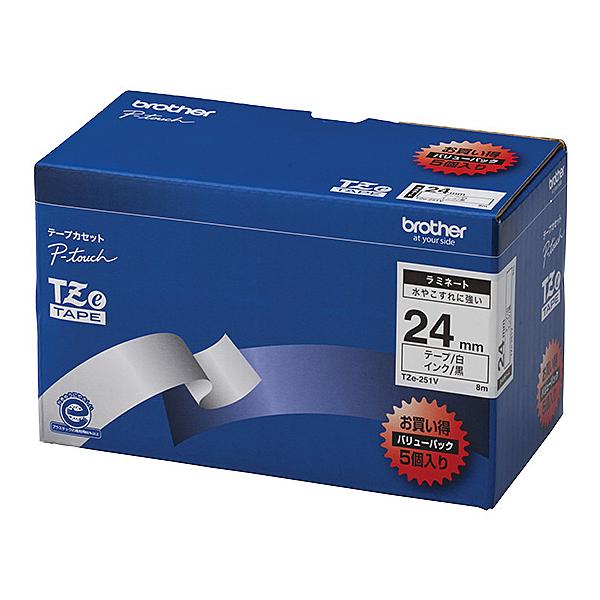(�u���U�[����) �s�[�^�b�` ���~�l�[�g�e�[�v TZe-251V ��24mm (������/ ��/ ����5�{�p�b�N)