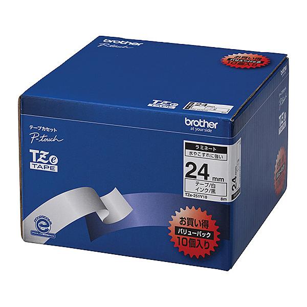 (�u���U�[����) �s�[�^�b�` ���~�l�[�g�e�[�v TZe-251V10 ��24mm (������/ ��/ ����10�{�p�b�N)