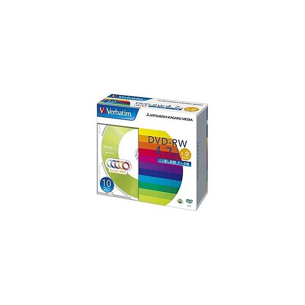 Verbatim DHW47NM10V1 DVD-RW 4.7GB PCf[^p 2{Ή 10XP[X J[~bNX
