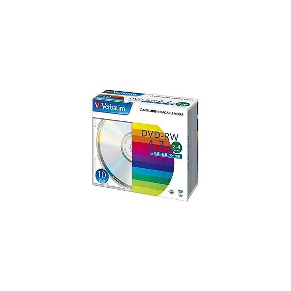 Verbatim DHW47Y10V1 DVD-RW 4.7GB PCf[^p 4{Ή 10XP[X Vo[fBXN