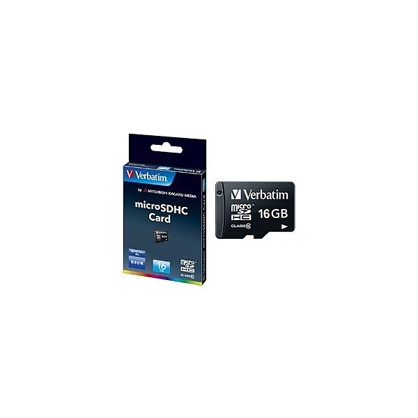 Verbatim MHCN16GJVZ1 microSDHC�J�[�h 16GB Class10 �iSD�A�_�v�^�[�����j