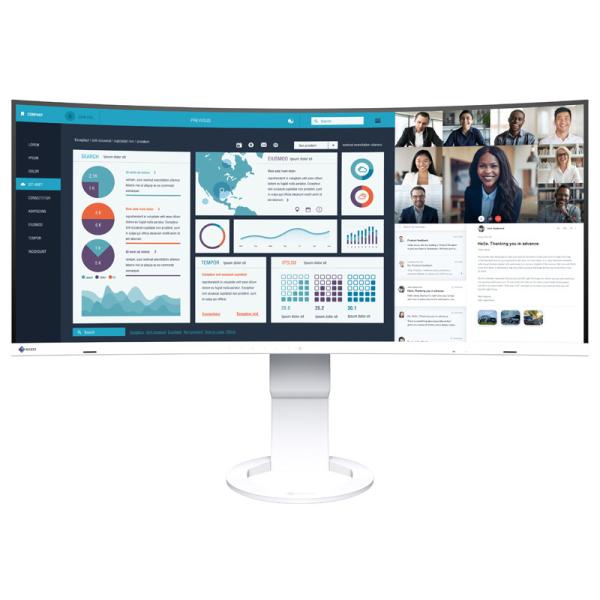 EIZO EV3895-WT tfBXvC 37.5^/ 3840×1600/ HDMIADisplayPortAUSB Type-C/ zCg/ Xs[J[F