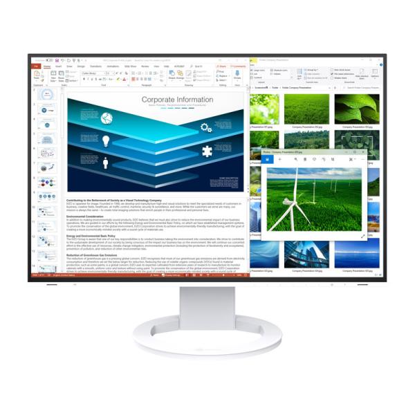 EIZO EV2485-WT tfBXvC 24.1^/ 1920×1200/ HDMIADisplayPortAUSB Type-C/ zCg/ Xs[J[F
