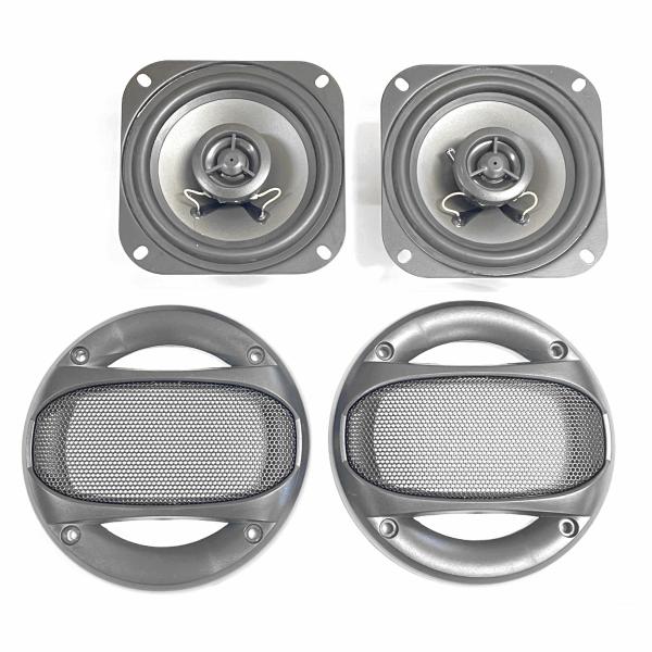 CGP 4インチ 10cm 2way コアキシャル 80W-120W 4Ω カースピーカー 2個