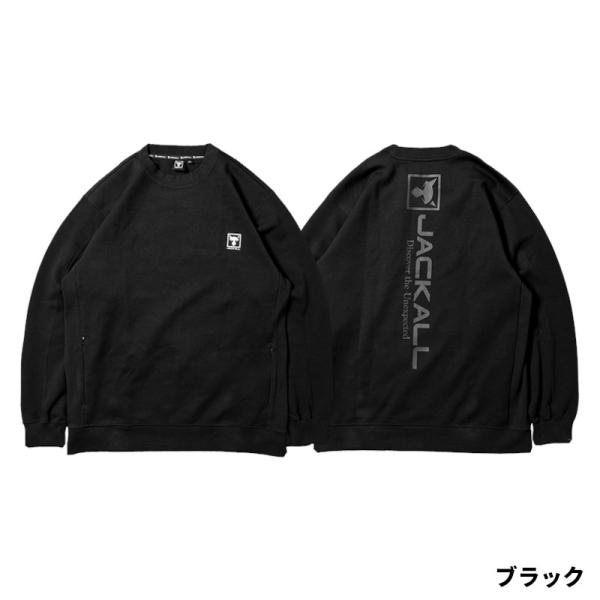 JACKALL（ジャッカル） ウェア サイドリブクルーネックスウェット XL