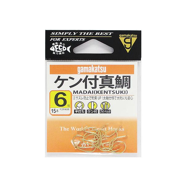 Gamakatsu（がまかつ） ケン付真鯛 6号 金 : 釣具のポイント東日本
