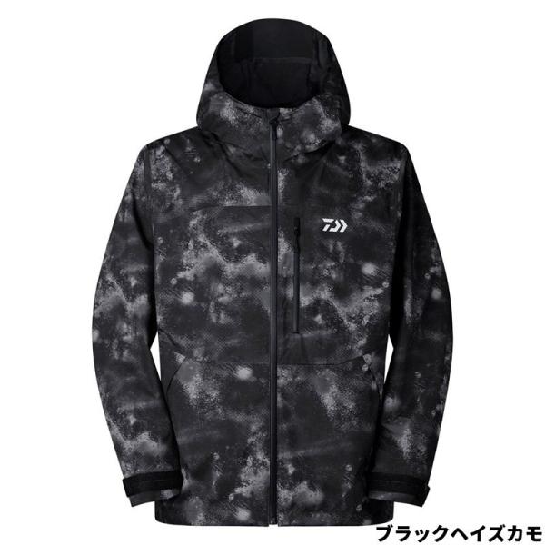 ダイワ ウェア DR-3625J RAINMAX レインジャケット XL ブラックヘイズカモ