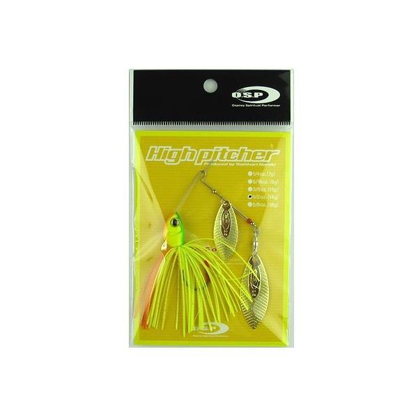 オーエスピー スピナーベイト ハイピッチャー 1/2oz DW S35 インパクトライムチャート