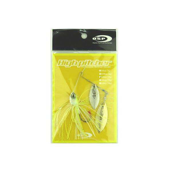 【現品限り】 オーエスピー スピナーベイト ハイピッチャー 3/8oz DW ST21 スパークホワイトチャート