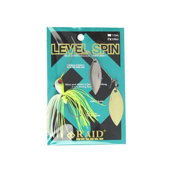 レイドジャパン スピナーベイト レベルスピン 3/8oz 001.チャートバックパール(S/G)