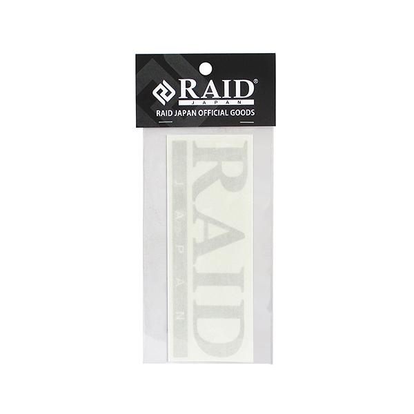 RAID JAPAN OFFICIAL LOGO ホワイト　Lサイズ レイドジャパン カッティングステッカー オフィシャルロゴ 150mm