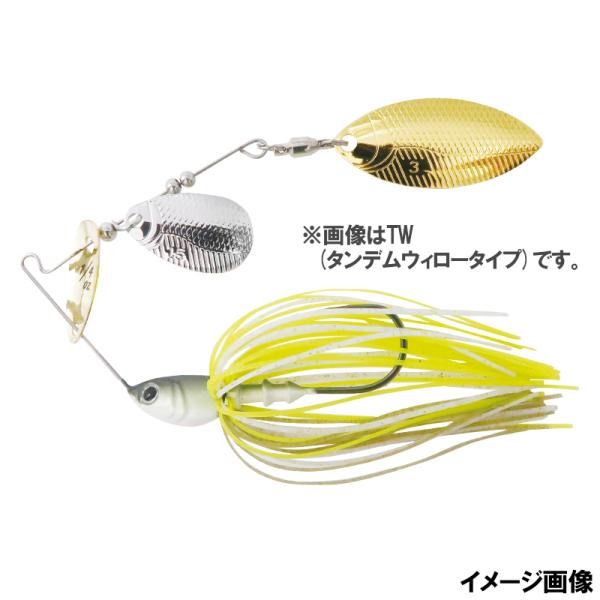 ボトムアップ スピナーベイト チビーブル 1/4oz DW S402 ホワイトチャート