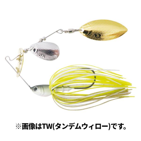 ボトムアップ スピナーベイト チビーブル 3/8oz DW S402 ホワイトチャート