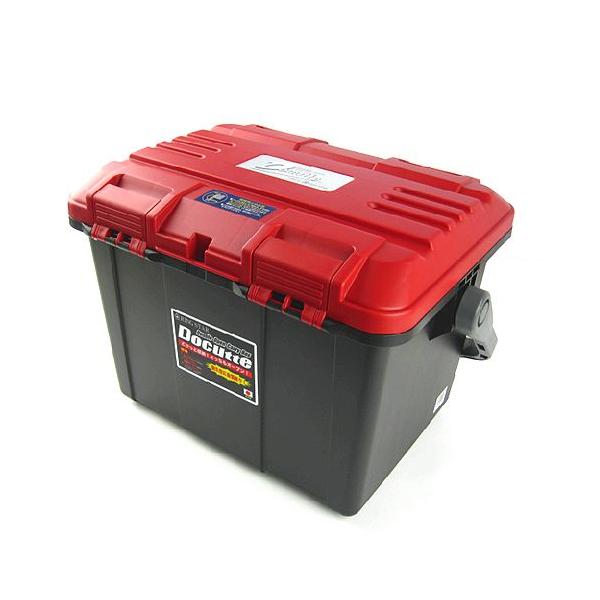 【特長】●ダブルオープン!左右両方向どちらからでも開閉可能! ●抜群の強度!高耐衝撃コーポリマー樹脂使用。 ●耐荷重500kg!(奈良県工業技術センターにて試験済み)イス代わりとして利用可能! ●カラー:レッド/ブラック ●サイズ:(約)縦...