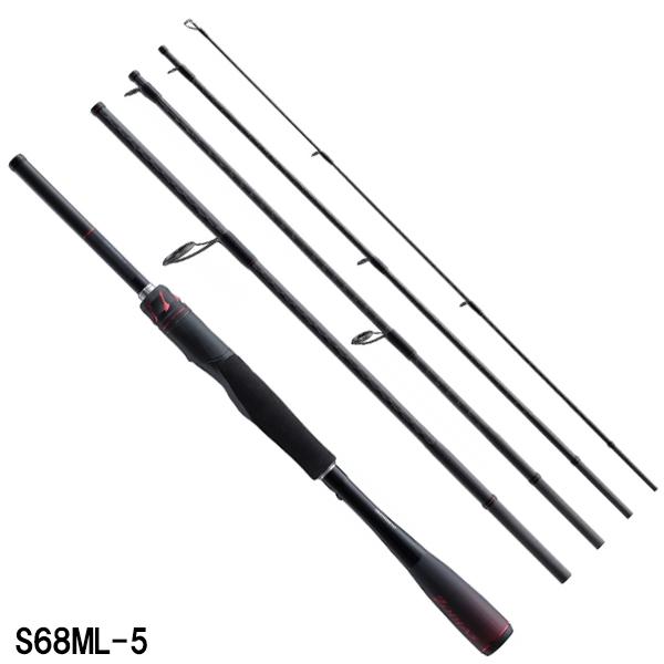 ぐ*ん様 ゾディアス S68ML-5 モバイルロッド　シマノ シマノ（SHIMANO） バスロッド ゾディアス (パックロッド) S68ML-5