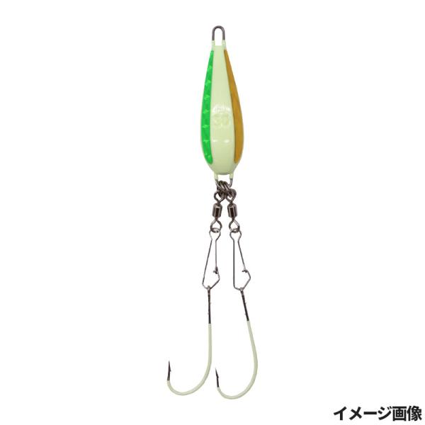 ●カラー:1 グリーン夜光 ●サイズ:30号 ●使用針:喰わせトラフグ ●針号数:5/0 ●鈎カラー:グリーン夜光  ●釣り方、フィールド:船釣り（浅場） ●代表対象魚:フグ（河豚）|【ハヤブサ/HAYABUSA】高いアピール力と優れたフッ...