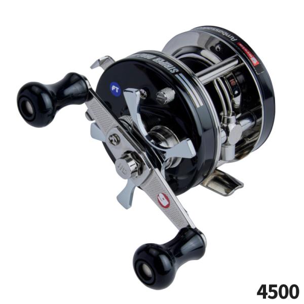 新品 アブガルシア アンバサダー 4500 ストライパー 右ハンドル ベイト アブガルシア アンバサダー 4500 ストライパー ブラック 右