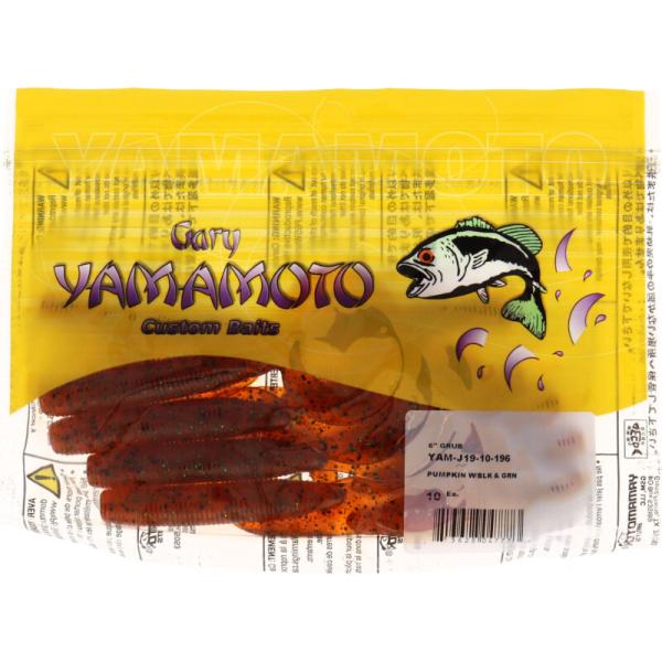 ゲーリーヤマモト ワーム 6インチ ジャンボグラブ 196 パンプキン