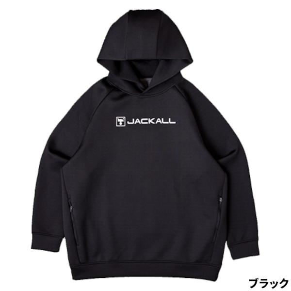 JACKALL ジャッカル　ストレッチスウェットフーディ M ブラック JACKALL（ジャッカル） 【現品限り】 ウェア ストレッチスウェット