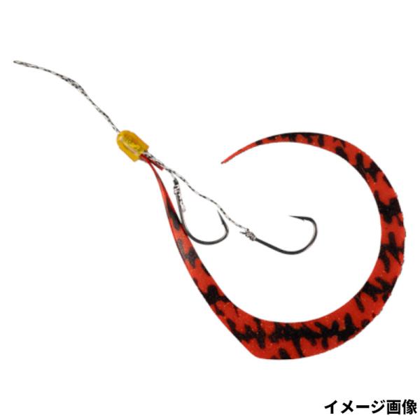 ジャッカル  ●カラー:シマシマレッド ●サイズ:2本鈎 ●フック:#8 ●入数:2 ●釣り方、フィールド:ソルトルアー（オフショア） ●代表対象魚:タイ（鯛）|【ジャッカル/JACKALL】ビンビンスイッチT+ネクタイマスターカーリーを標...