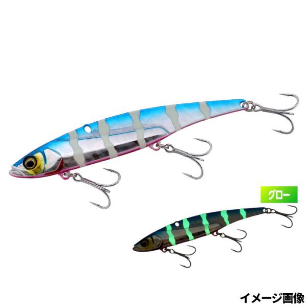 ジャッカル ルアー ビッグバッカー E-バイブ 30g ブルピン/グローストライプ【ゆうパケット】