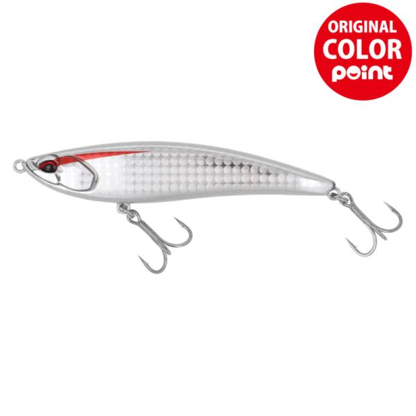 DUO  ●カラー:ウルトラシルバーG(グロー) ●全長:95mm ●自重:21g ●タイプ:重心移動・シンキング ●フック:#5 ●リング:#3 ●釣り方、フィールド:ソルトルアー（ショア） ●代表対象魚:ヒラメ（平目）|【デュオ/DUO...