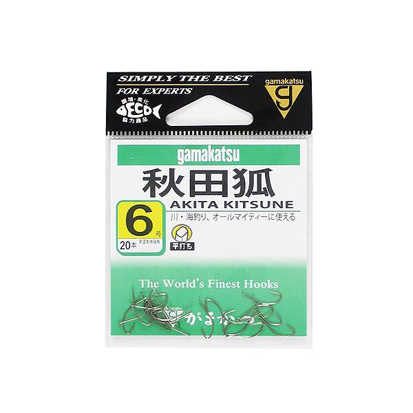 Gamakatsu（がまかつ） 秋田狐 6号 茶【ゆうパケット】 : 釣具の