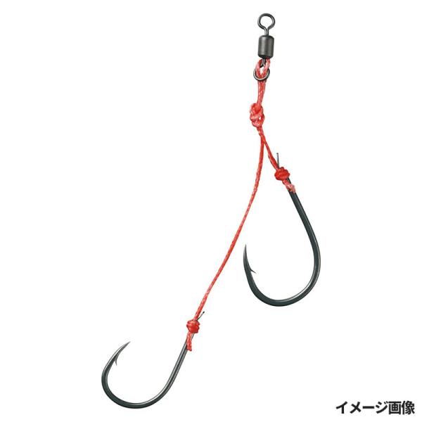 ダイワ 紅牙  【仕様】小型冷凍エビ・活きエビ対応仕様。 ●入数:2 ●釣り方、フィールド:ソルトルアー（オフショア） ●代表対象魚:タイ（鯛）|親針も孫針も貫通力抜群のサクサス仕様。フロロ芯入りPEライン使用。張りがある複合ラインの為、フ...