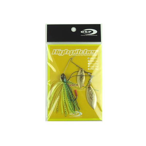 【現品限り】 オーエスピー スピナーベイト ハイピッチャー 1/4oz DW S38 サンフィッシュタイガー【ゆうパケット】