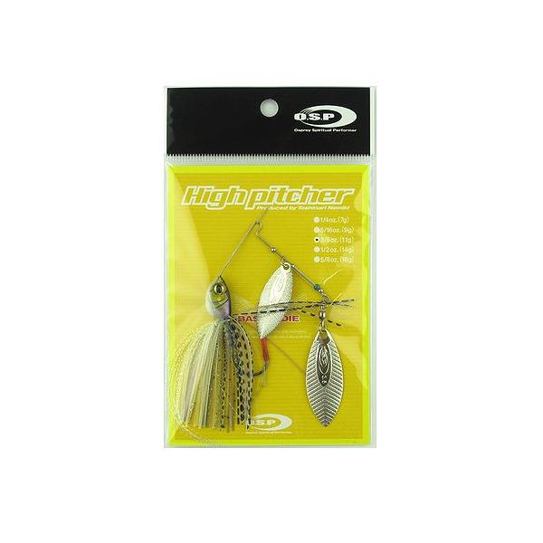 オーエスピー スピナーベイト ハイピッチャー 3/8oz DW ST17 スパークアイスシャッド【ゆうパケット】