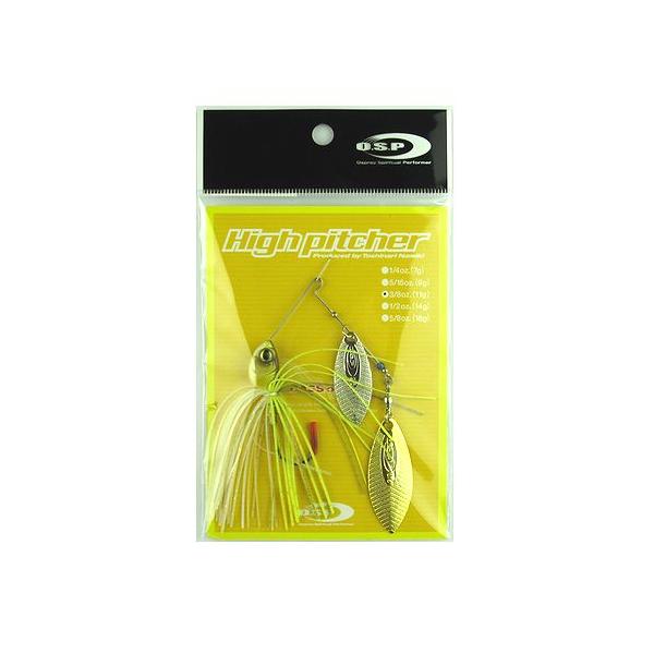 オーエスピー スピナーベイト ハイピッチャー 3/8oz DW S39 チャートバックアユ【ゆうパケット】