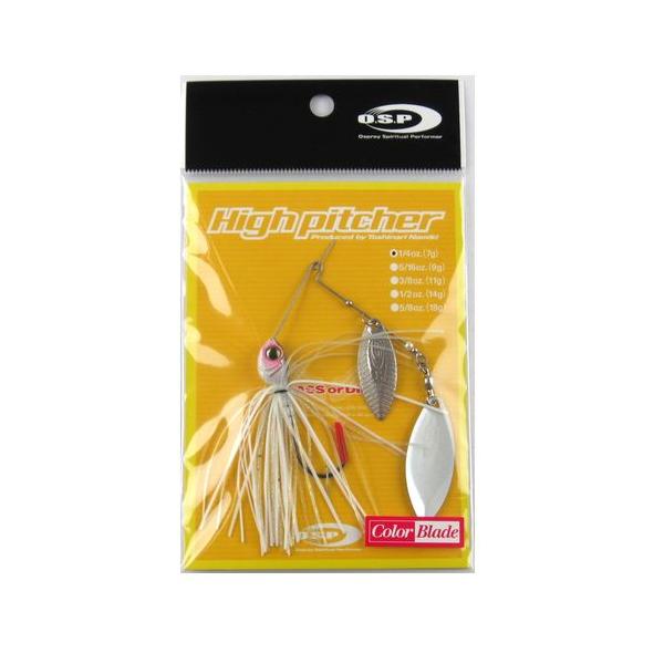 【現品限り】 オーエスピー スピナーベイト ハイピッチャー 1/4oz DW S57 C.B.パールシャッド【ゆうパケット】