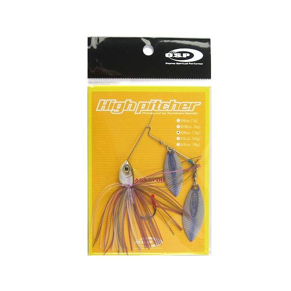 【現品限り】 オーエスピー スピナーベイト ハイピッチャー 3/8oz DW S62 ゴーストワカサギ【ゆうパケット】