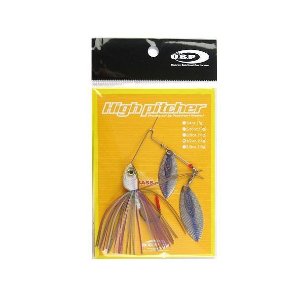 オーエスピー スピナーベイト ハイピッチャー 1/2oz DW S-62 ゴーストワカサギ【ゆうパケット】