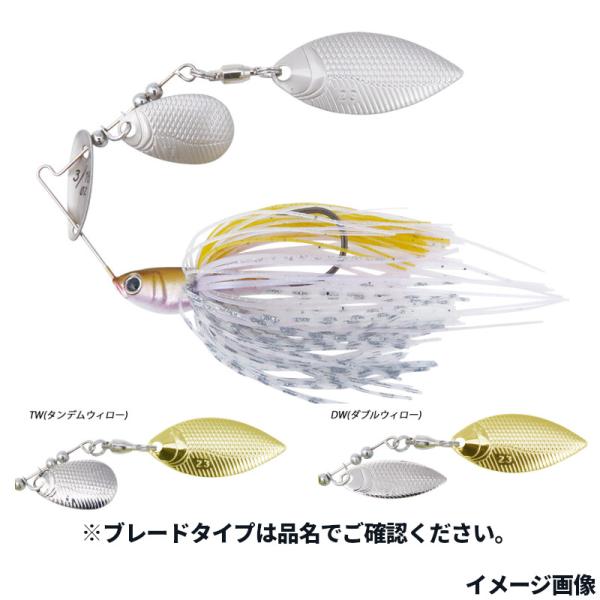 ボトムアップ スピナーベイト ベイビーブル 3/16oz DW S407 ワカサギ【ゆうパケット】